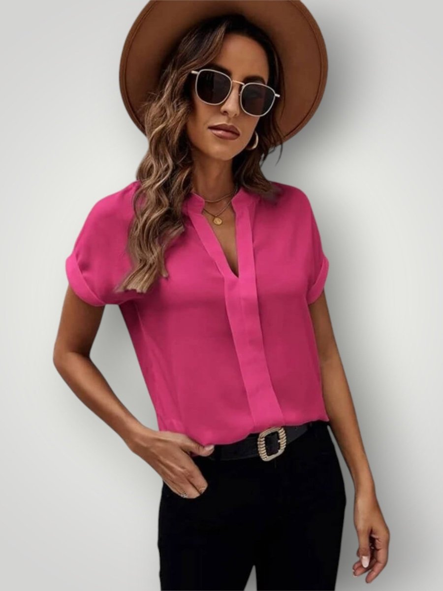 MAIVE | V - HALS SKJORTE - Nordic Boutique & Co.