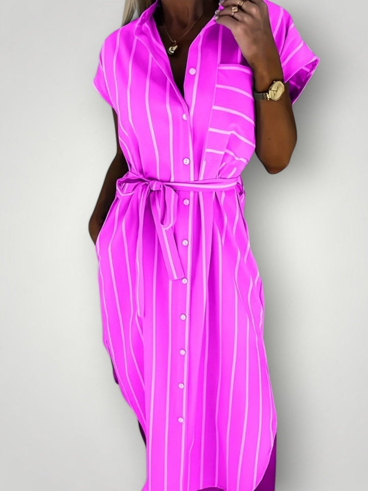 MARIANNE | STRIPETE KJOLE - Nordic Boutique & Co.