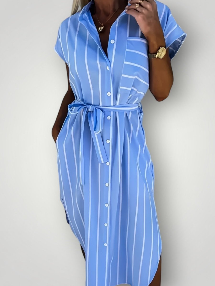 MARIANNE | STRIPETE KJOLE - Nordic Boutique & Co.
