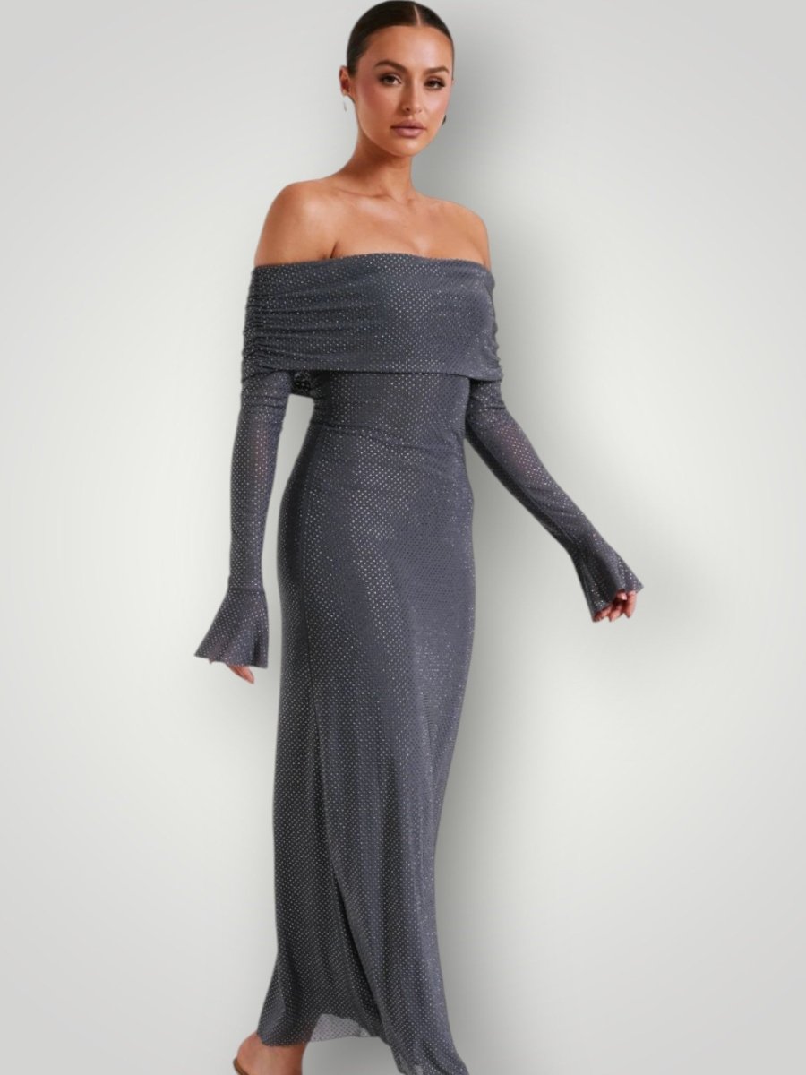 MYRTHE | DIAMOND MAXI KJOLE - Nordic Boutique & Co.