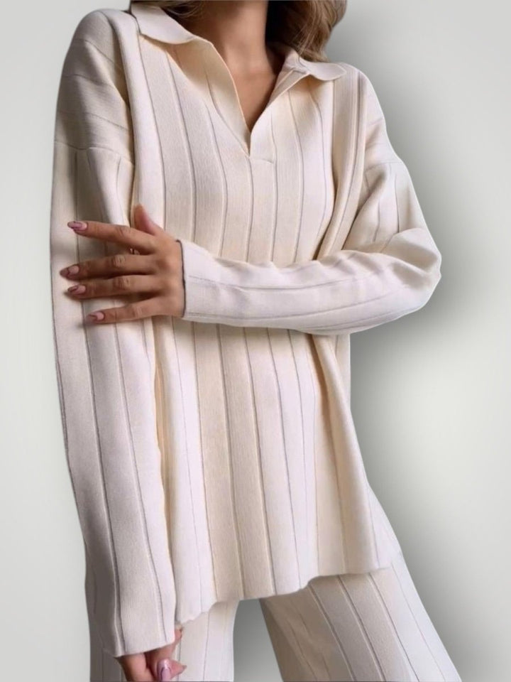 NAVONE | STRIPED JACQUARD SET - Nordic Boutique & Co.