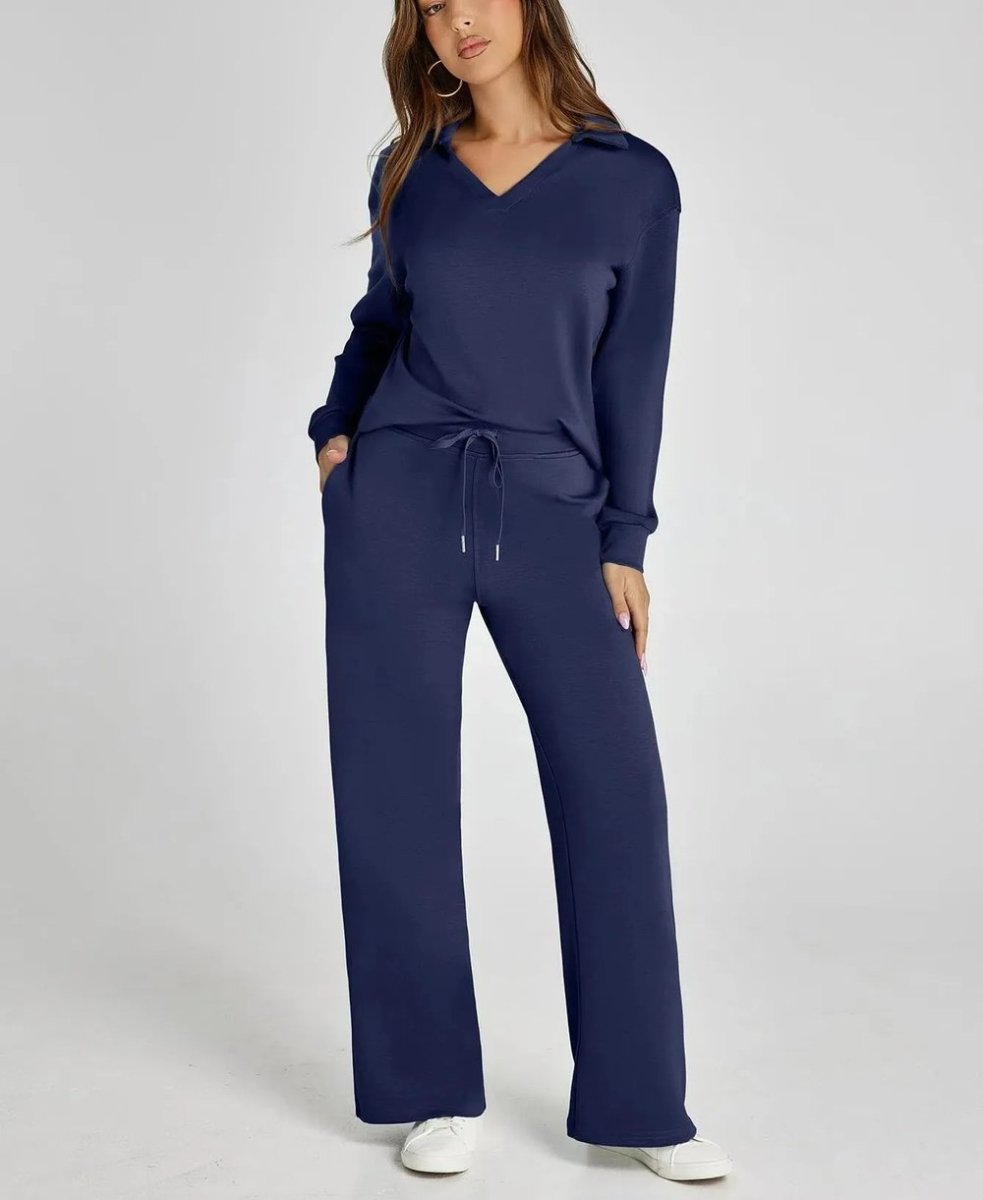 Freja™ | Casual To-delt Sett med Langermet Topp