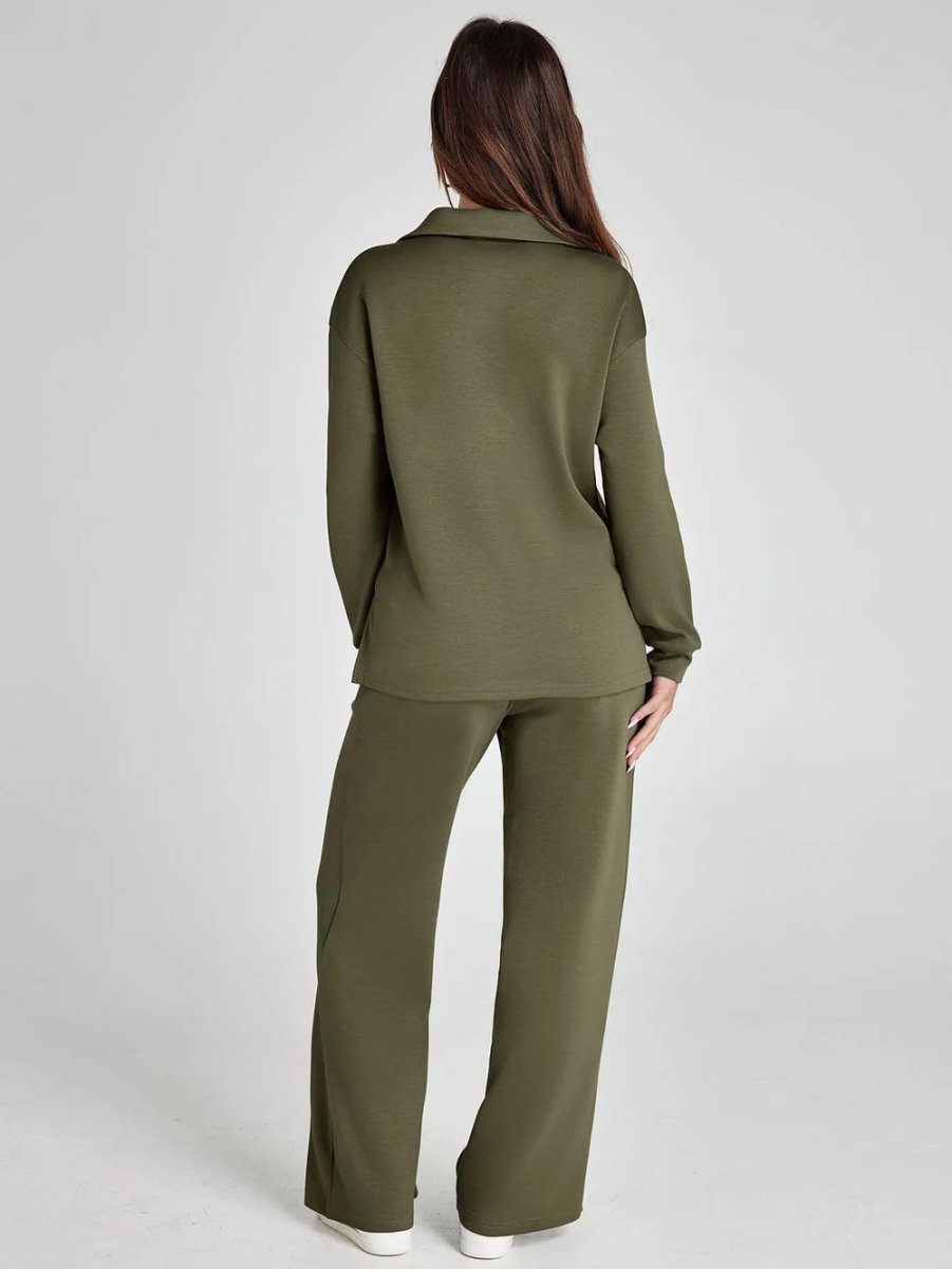 Freja™ | Casual To-delt Sett med Langermet Topp