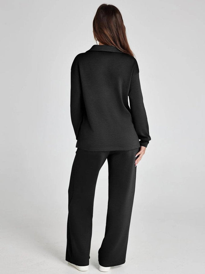 Freja™ | Casual To-delt Sett med Langermet Topp