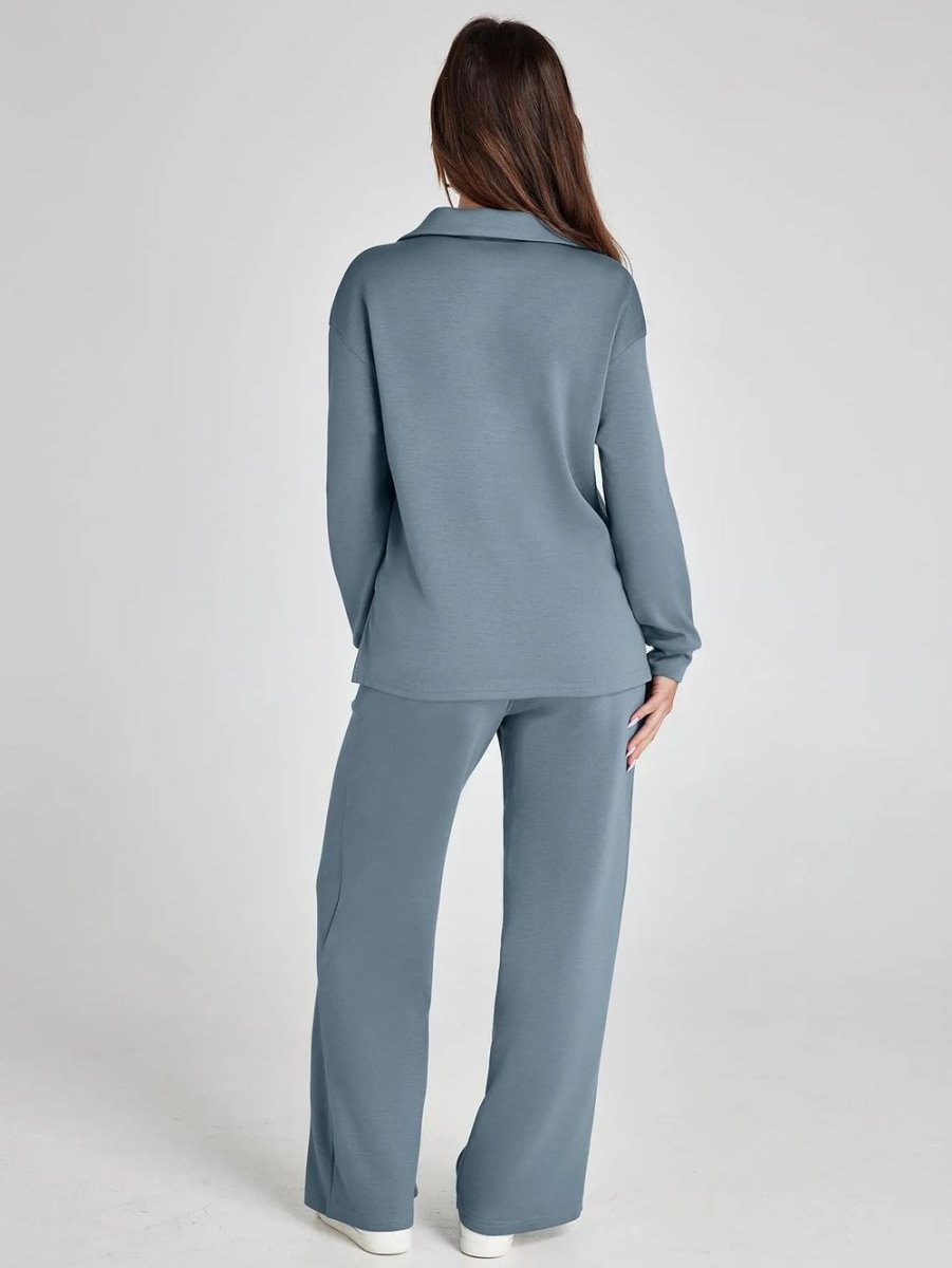 Freja™ | Casual To-delt Sett med Langermet Topp