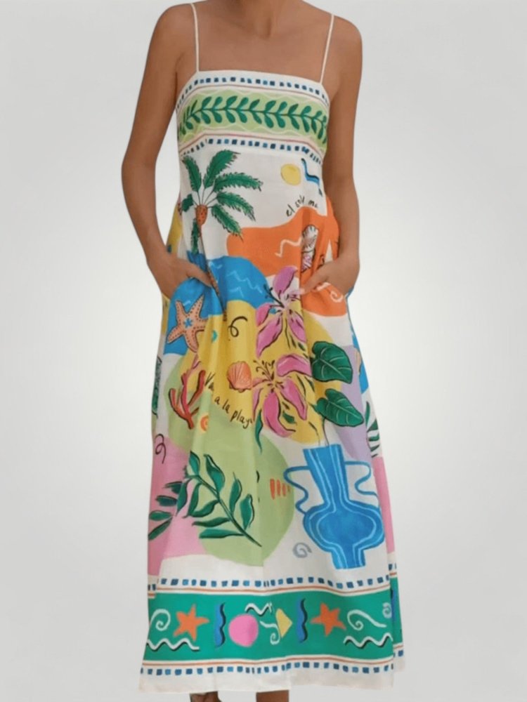NOOR | PRINTKJOLE - Nordic Boutique & Co.