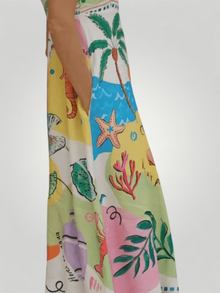 NOOR | PRINTKJOLE - Nordic Boutique & Co.