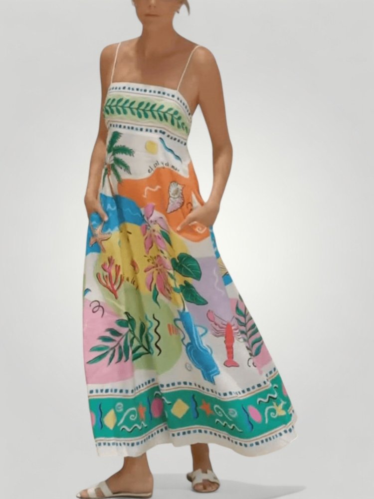 NOOR | PRINTKJOLE - Nordic Boutique & Co.