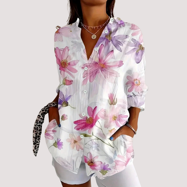 Norevana | Blusa colorida con estampado divertido