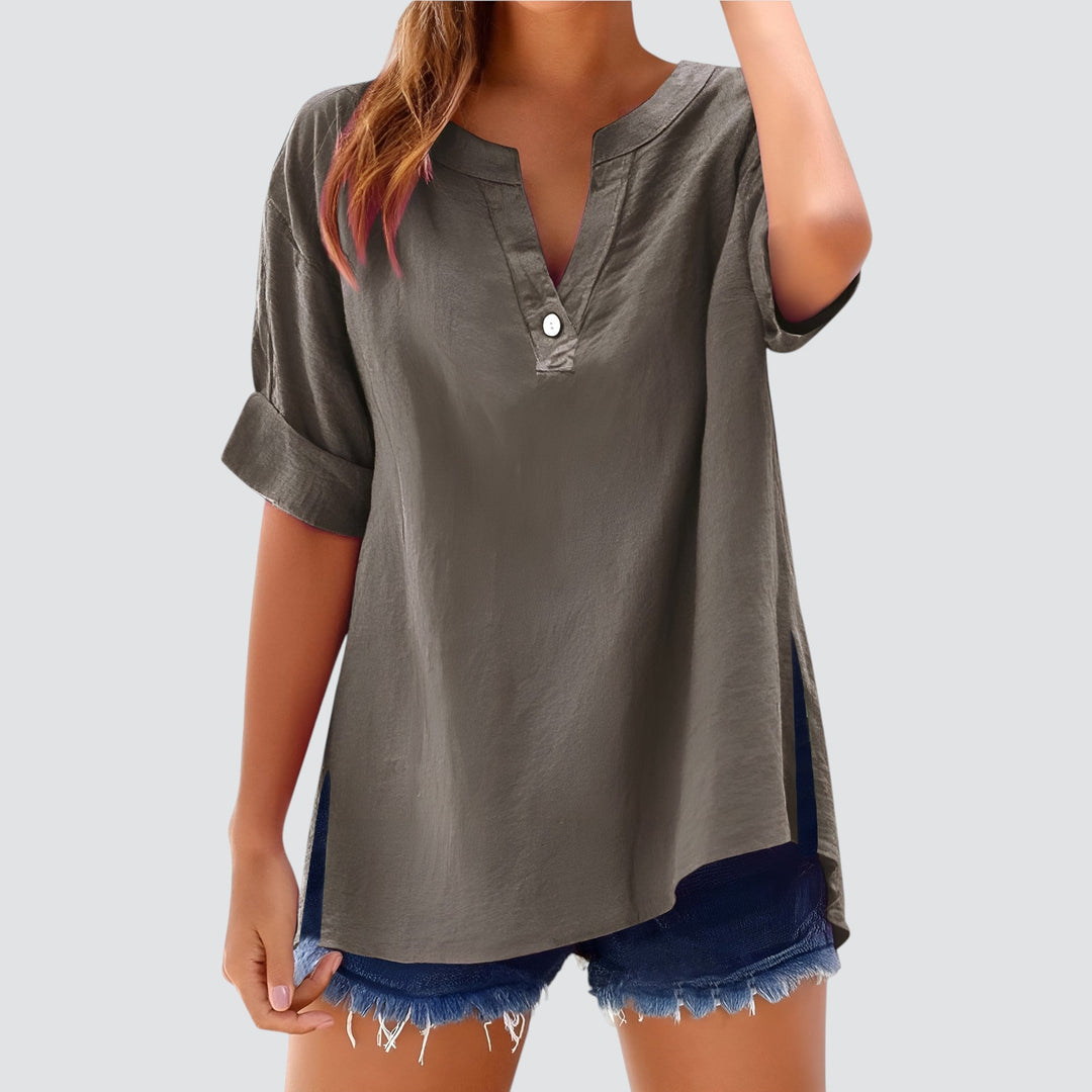 Norevana | Olivia™ - Blusa de Lino