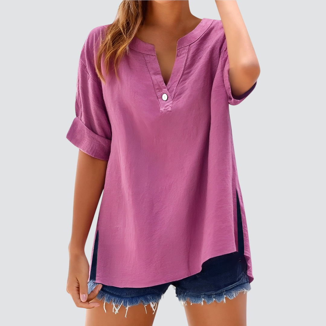 Norevana | Olivia™ - Blusa de Lino