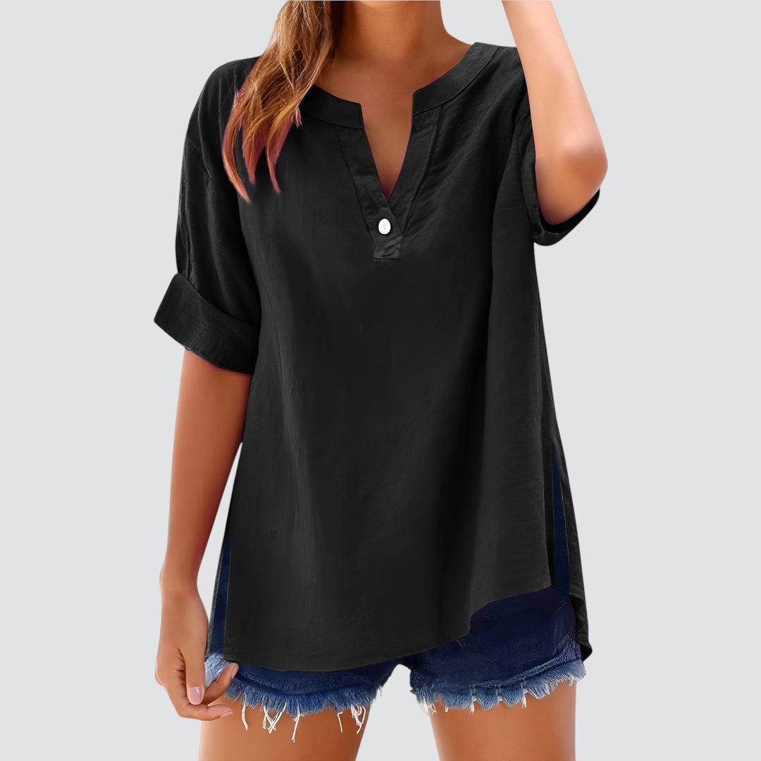 Norevana | Olivia™ - Blusa de Lino