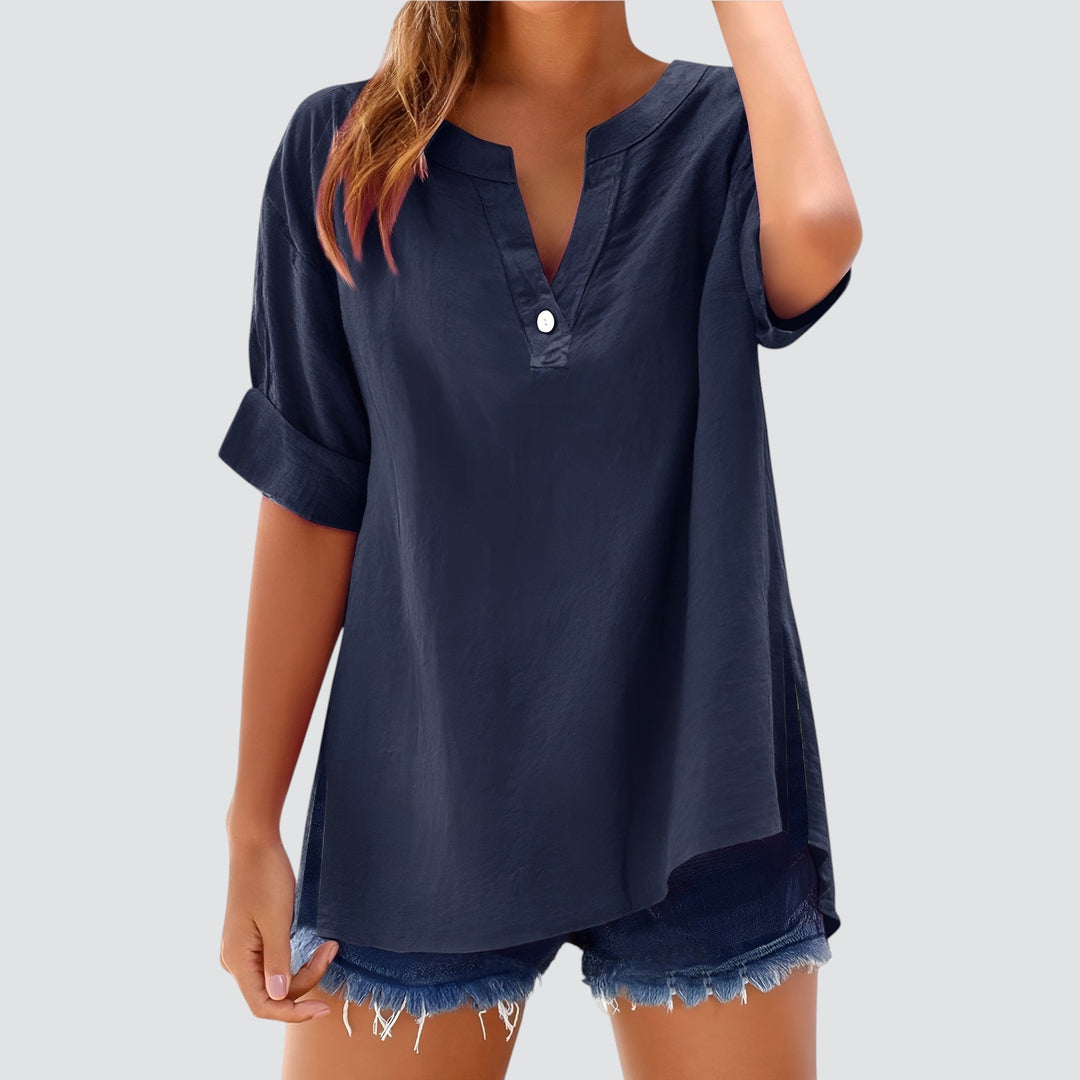 Norevana | Olivia™ - Blusa de Lino