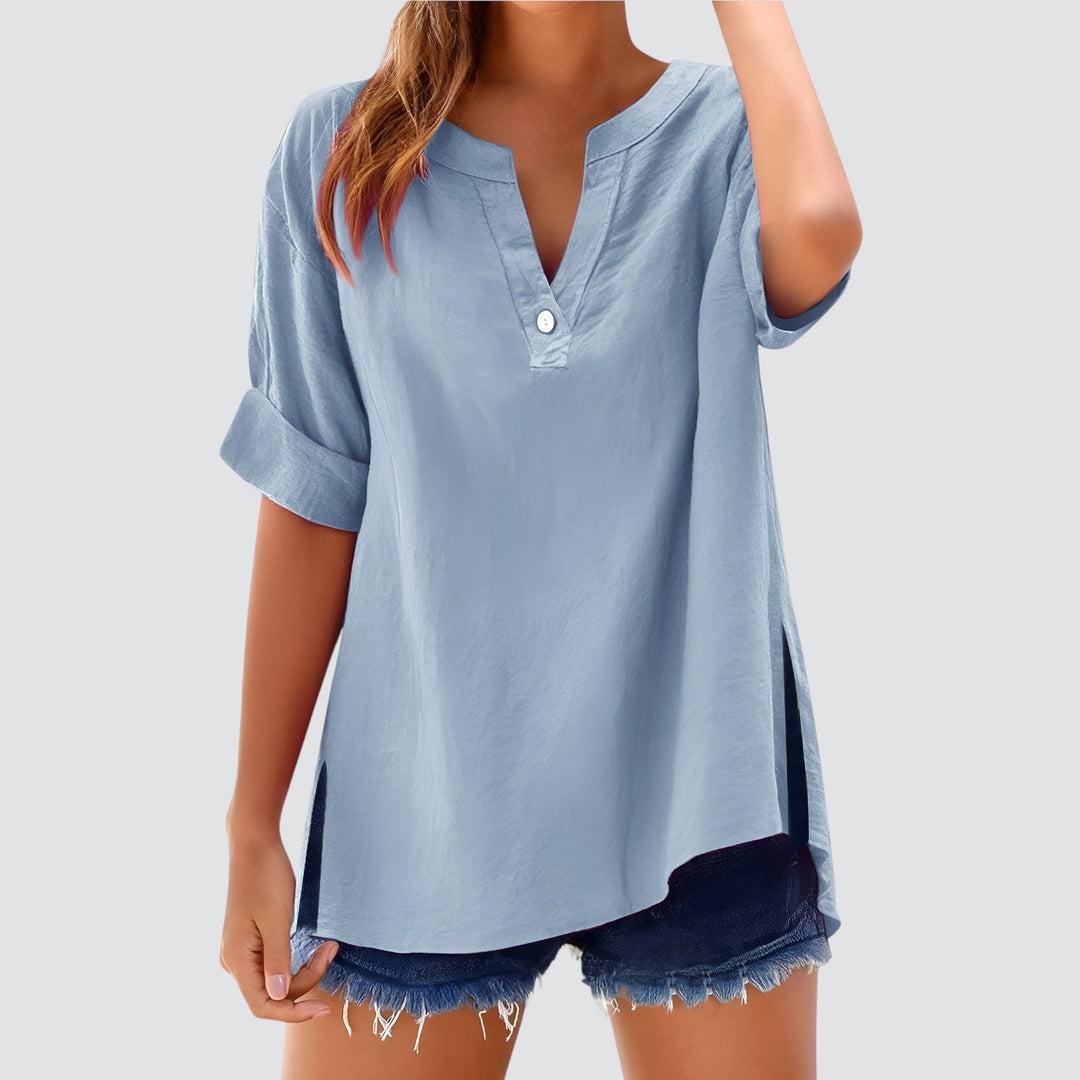 Norevana | Olivia™ - Blusa de Lino