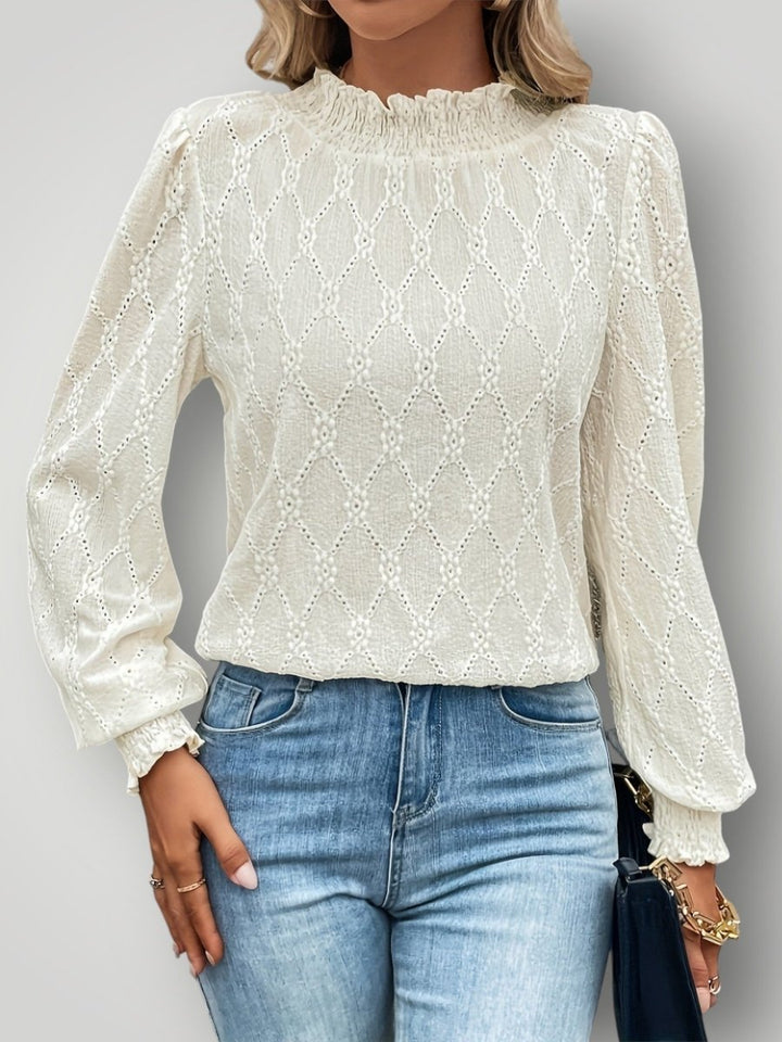 SARA | ELEGANT CHIMNEY BLUSE - Nordic Boutique & Co.