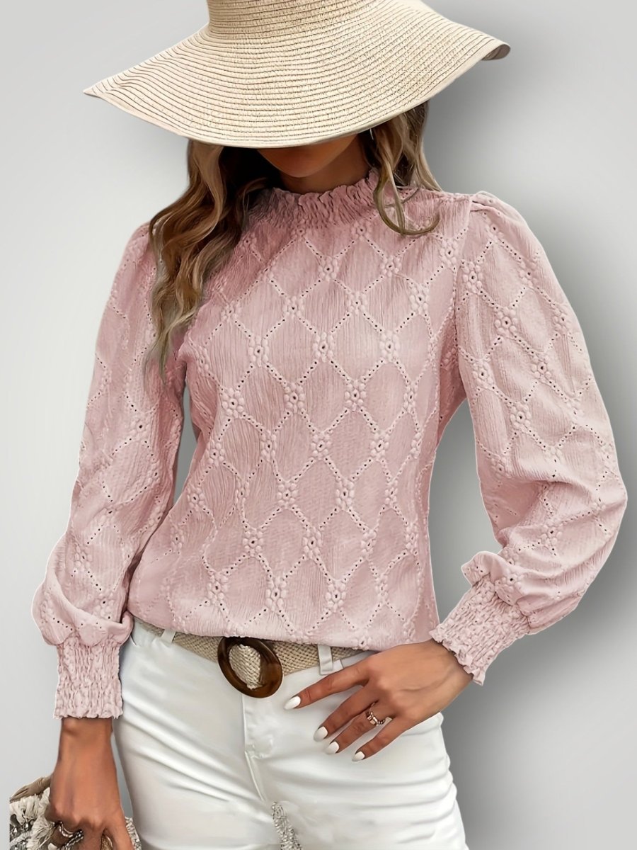 SARA | ELEGANT CHIMNEY BLUSE - Nordic Boutique & Co.