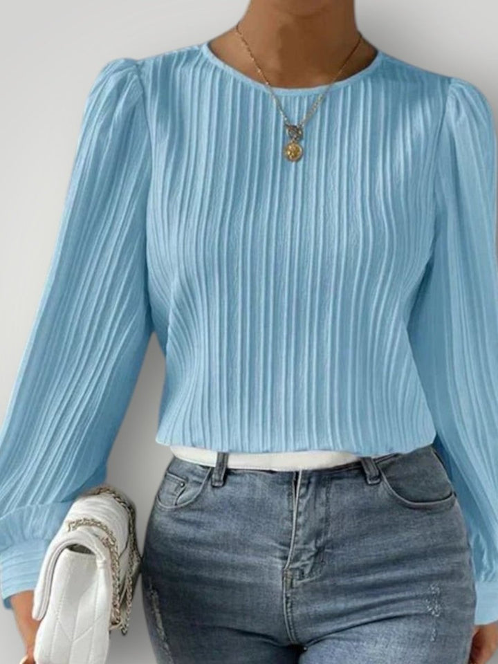 SAVANNAH | PLEATET BLUSE - Nordic Boutique & Co.