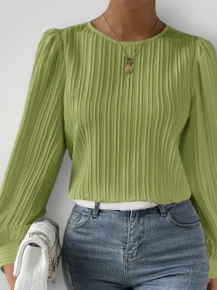 SAVANNAH | PLEATET BLUSE - Nordic Boutique & Co.
