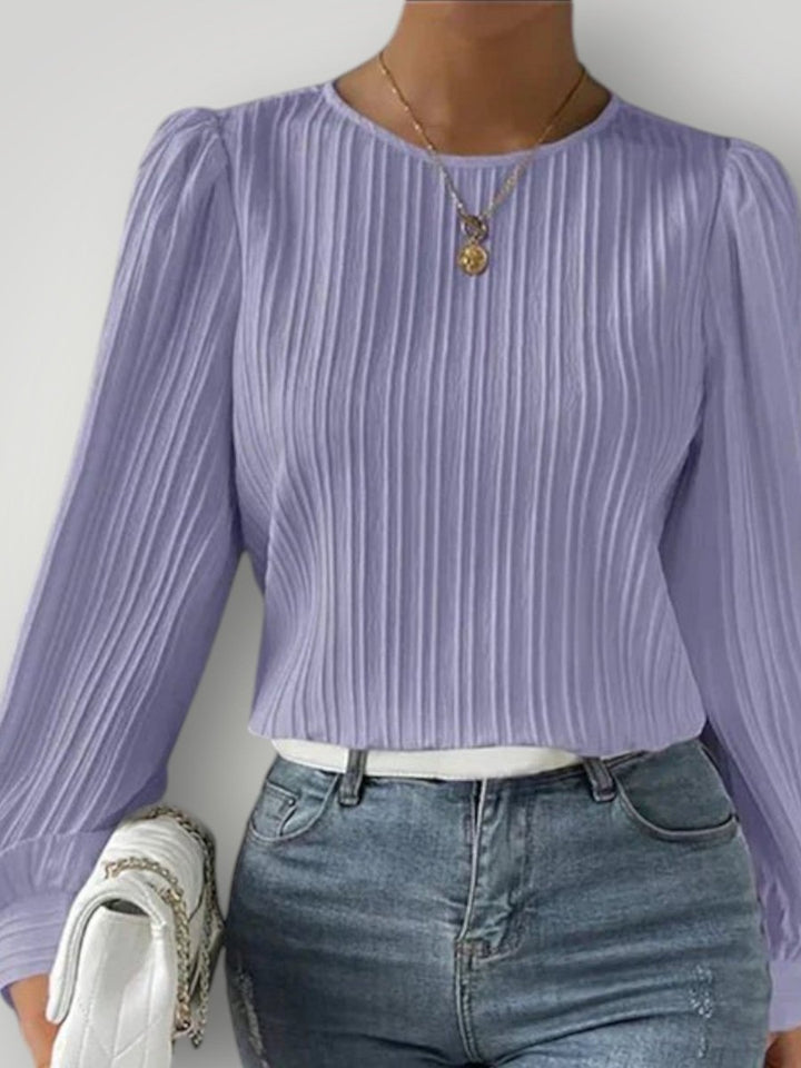 SAVANNAH | PLEATET BLUSE - Nordic Boutique & Co.