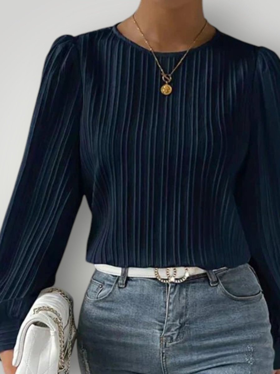 SAVANNAH | PLEATET BLUSE - Nordic Boutique & Co.