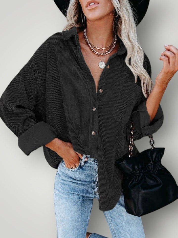 SEREN | VINTAGE VELVET SKJORTE - Nordic Boutique & Co.