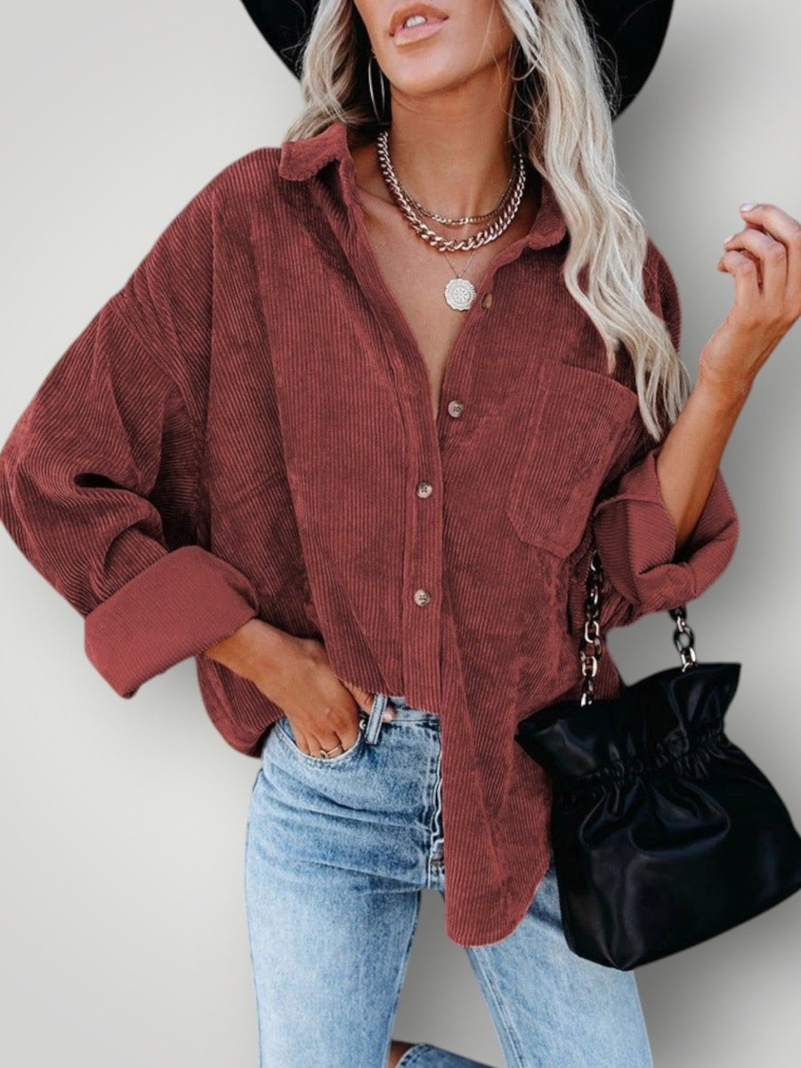 SEREN | VINTAGE VELVET SKJORTE - Nordic Boutique & Co.