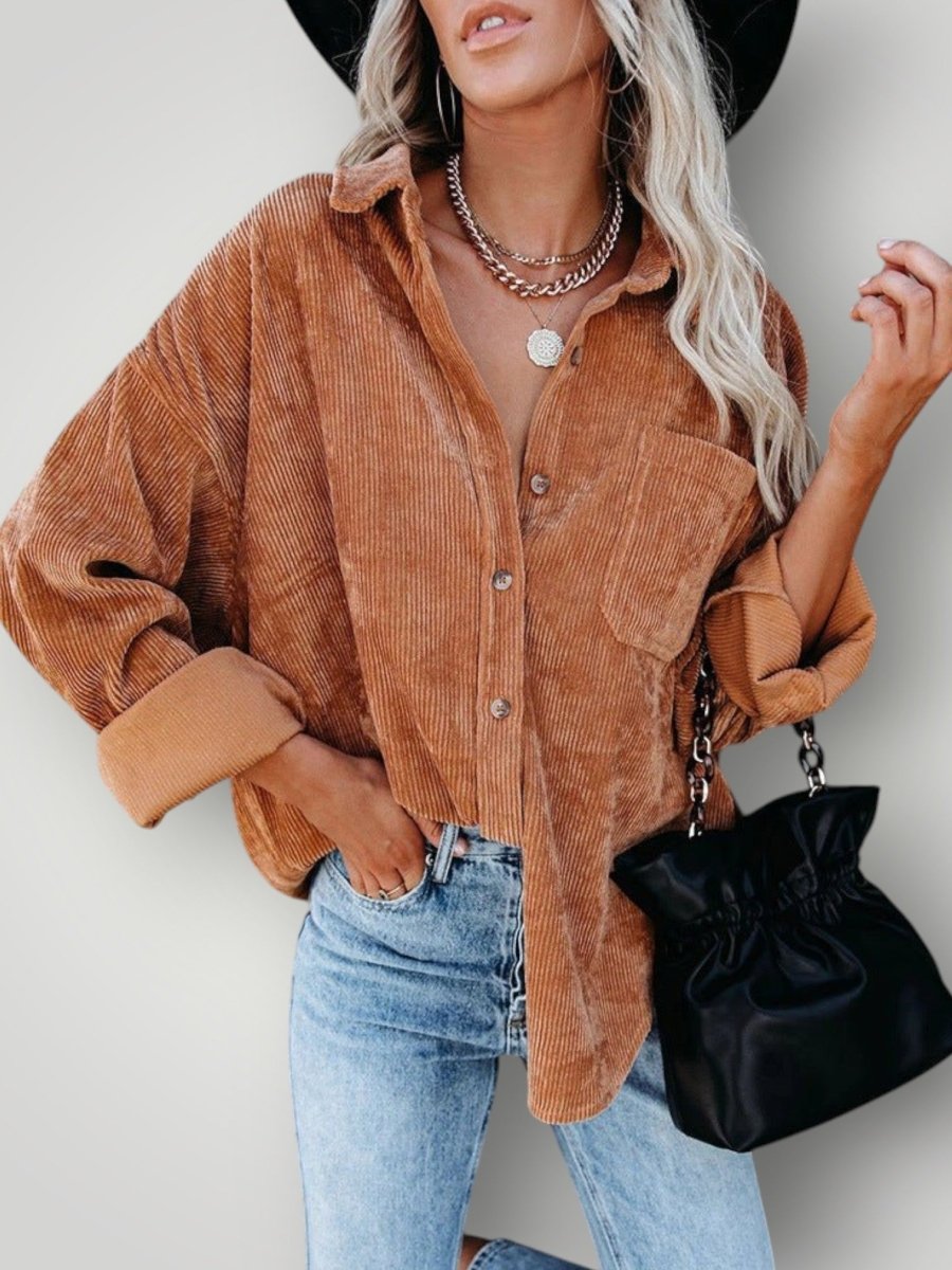 SEREN | VINTAGE VELVET SKJORTE - Nordic Boutique & Co.