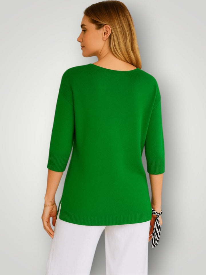 SOFIE | STRIKKET T - SKJORTE - Nordic Boutique & Co.