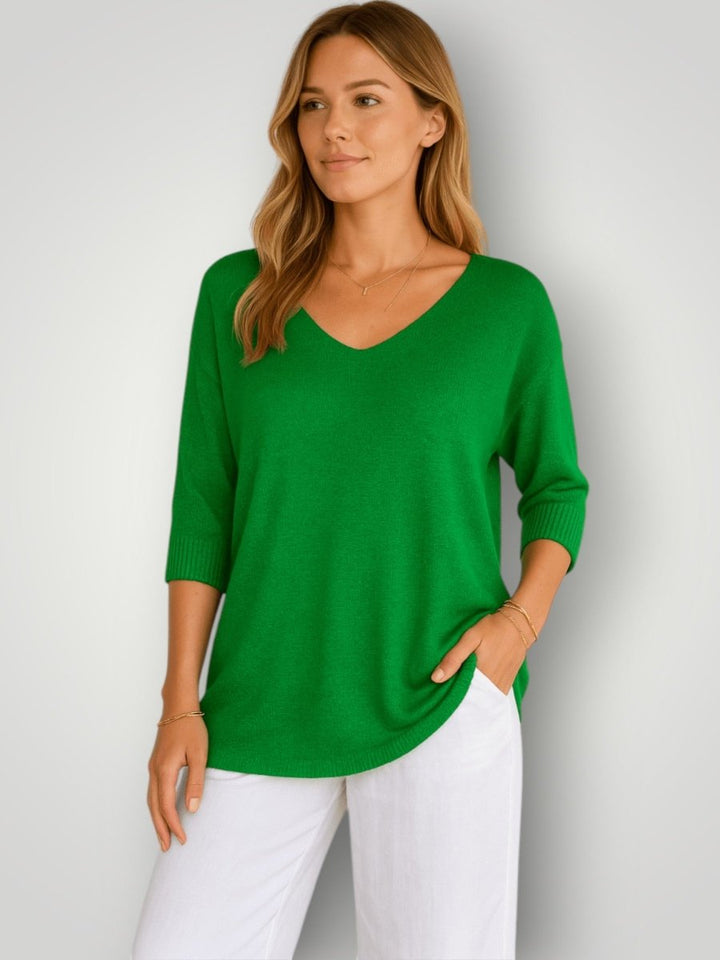 SOFIE | STRIKKET T - SKJORTE - Nordic Boutique & Co.