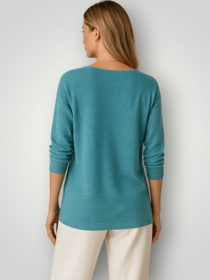 SOFIE | STRIKKET T - SKJORTE - Nordic Boutique & Co.