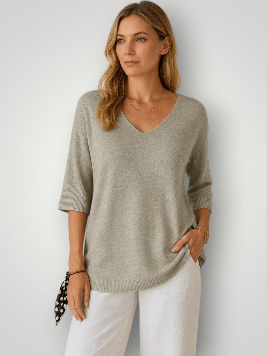 SOFIE | STRIKKET T - SKJORTE - Nordic Boutique & Co.