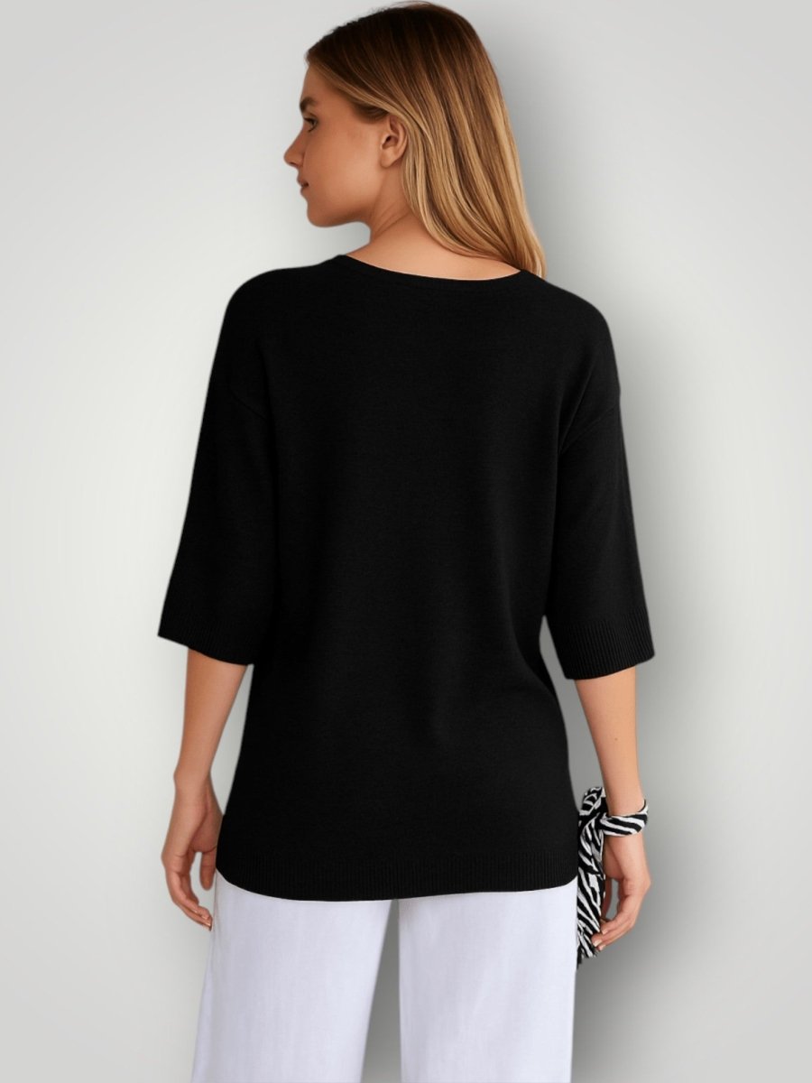 SOFIE | STRIKKET T - SKJORTE - Nordic Boutique & Co.