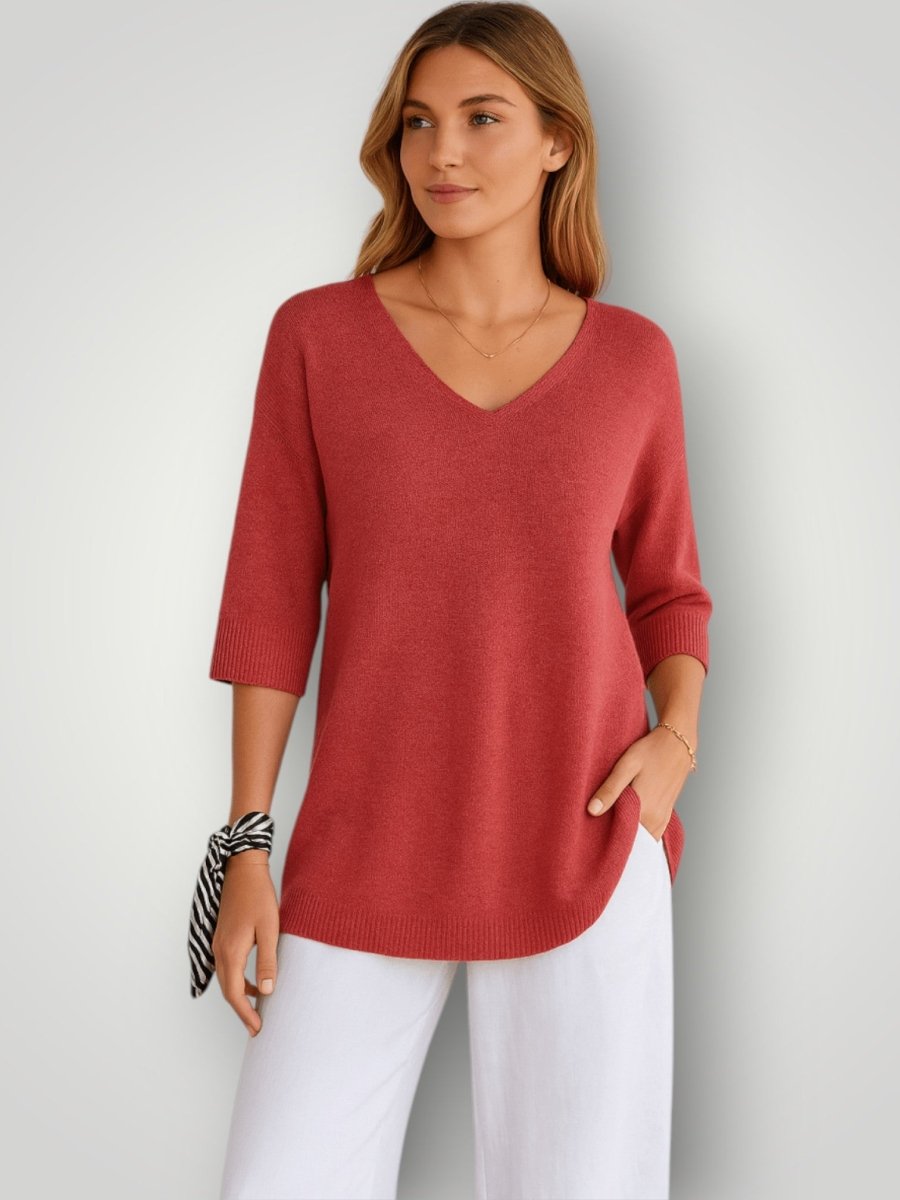 SOFIE | STRIKKET T - SKJORTE - Nordic Boutique & Co.