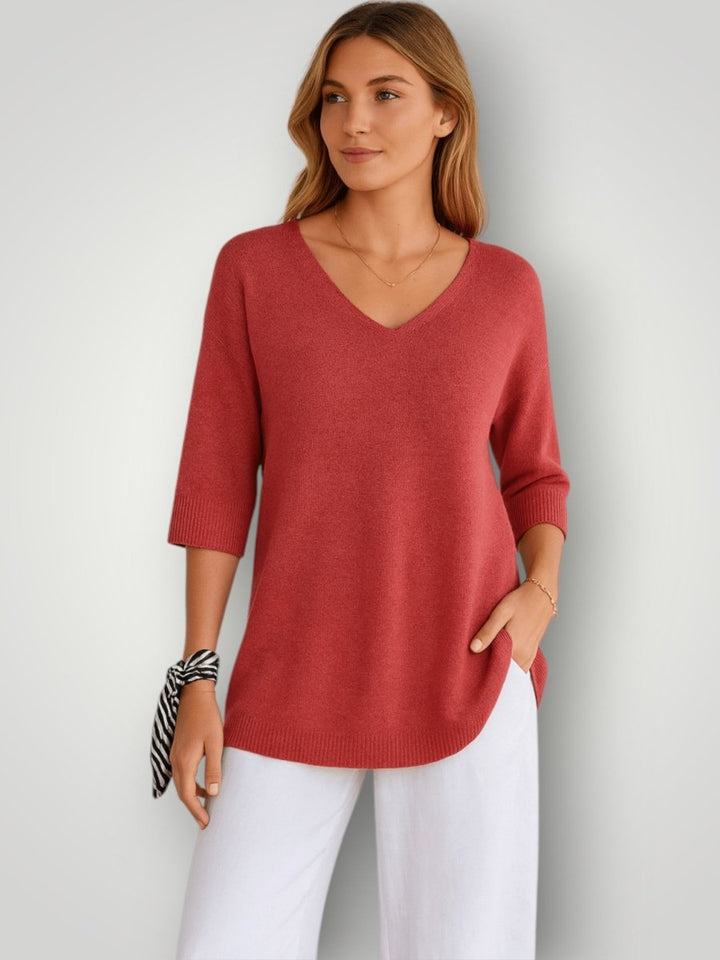 SOFIE | STRIKKET T - SKJORTE - Nordic Boutique & Co.