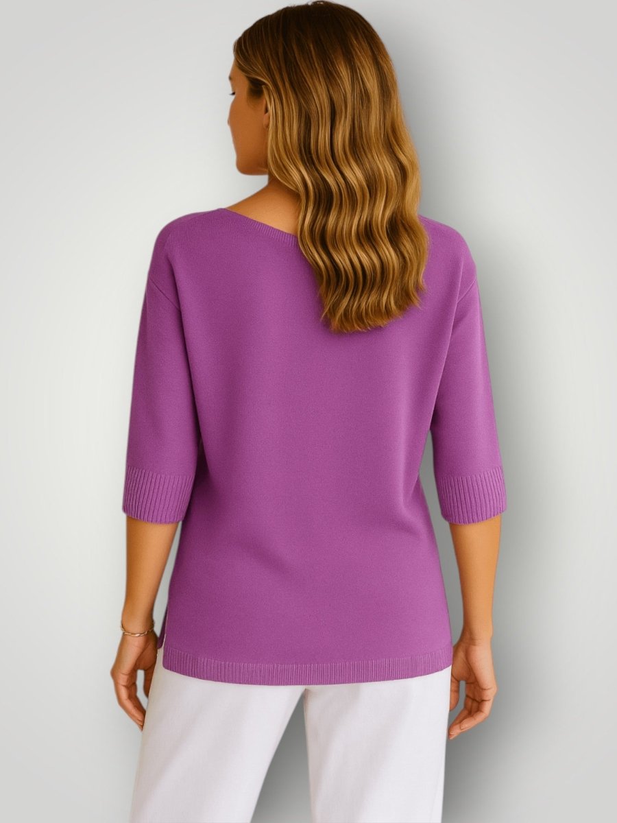 SOFIE | STRIKKET T - SKJORTE - Nordic Boutique & Co.