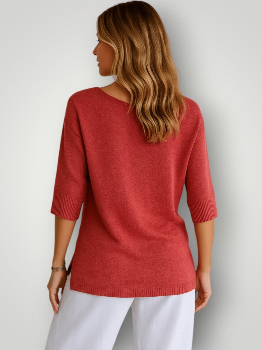 SOFIE | STRIKKET T - SKJORTE - Nordic Boutique & Co.