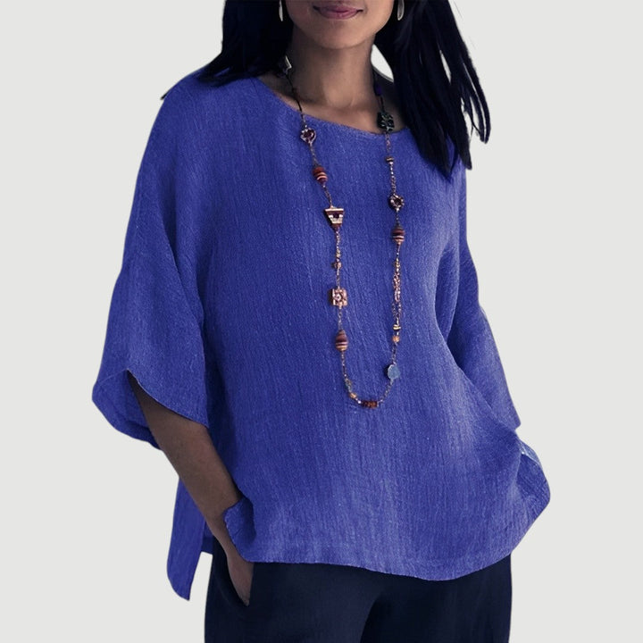 Norevana | Cristina™ - Blusa de Lino