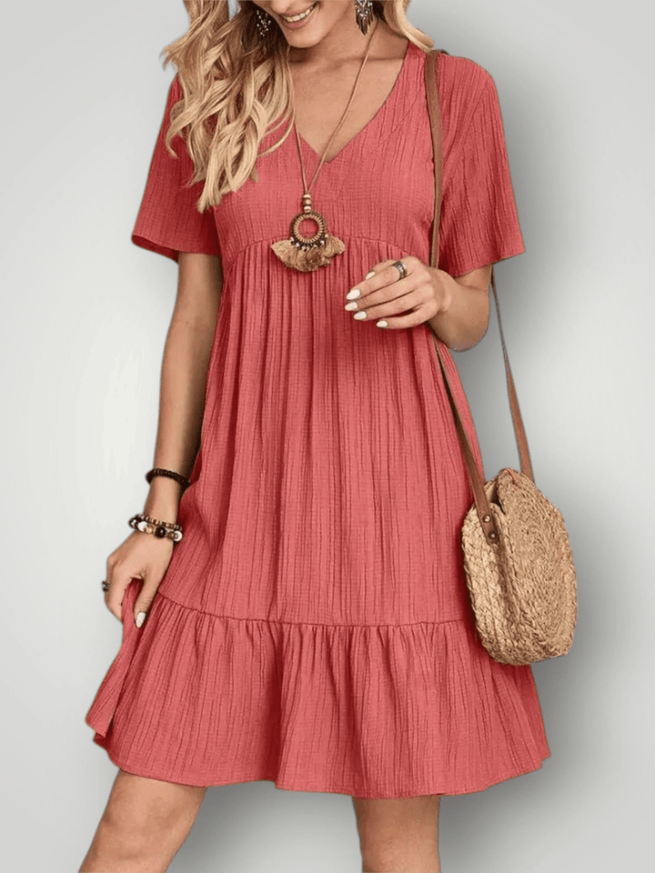 VIVIENNE | V - HALS SOMMERKLEDD - Nordic Boutique & Co.