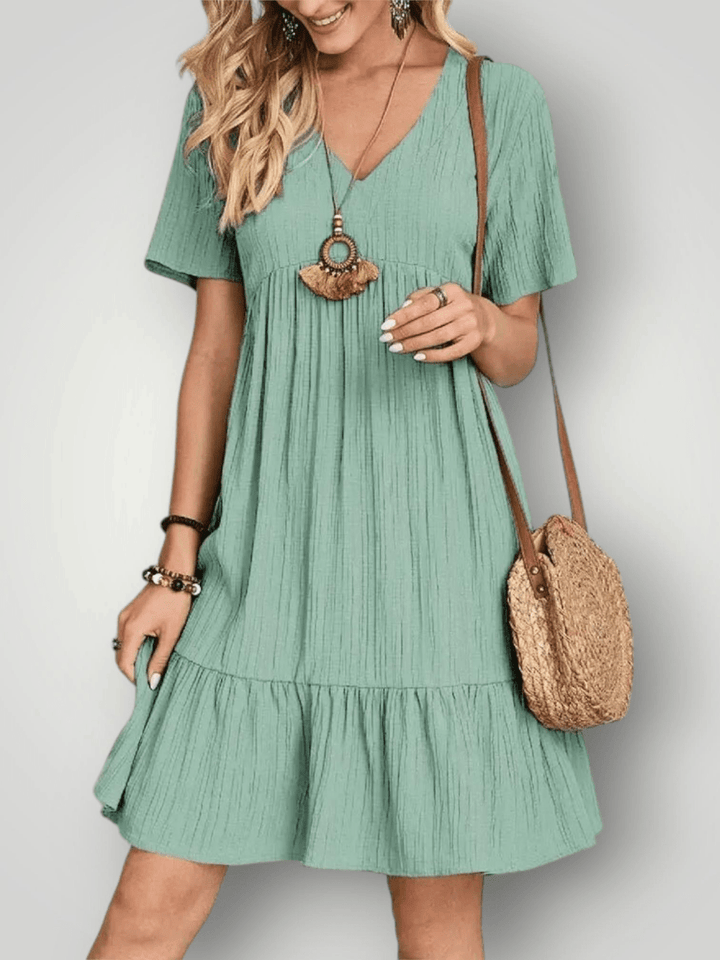 VIVIENNE | V - HALS SOMMERKLEDD - Nordic Boutique & Co.