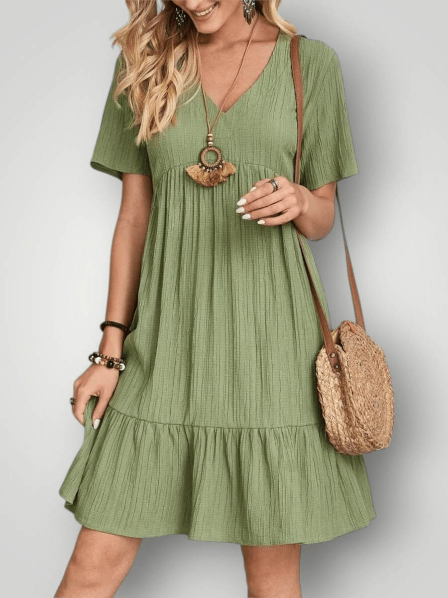 VIVIENNE | V - HALS SOMMERKLEDD - Nordic Boutique & Co.